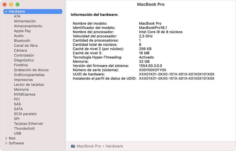 informations système avancées processeur mac