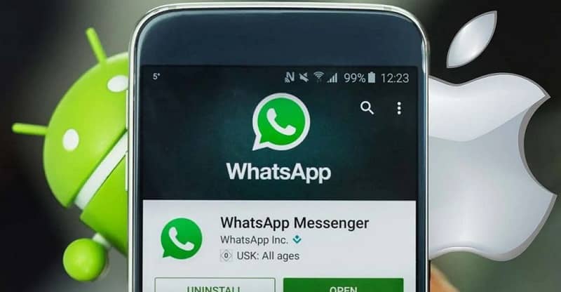 application whatsapp sur mobile