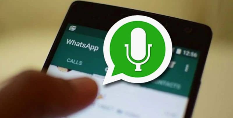 icône de microphone WhatsApp